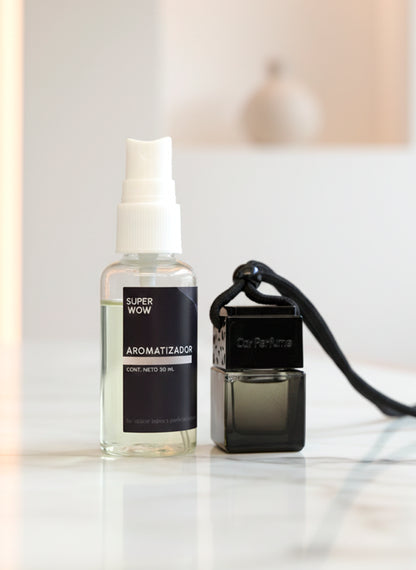 PACK COLGANTE + SPRAY 30ML PARA AUTO