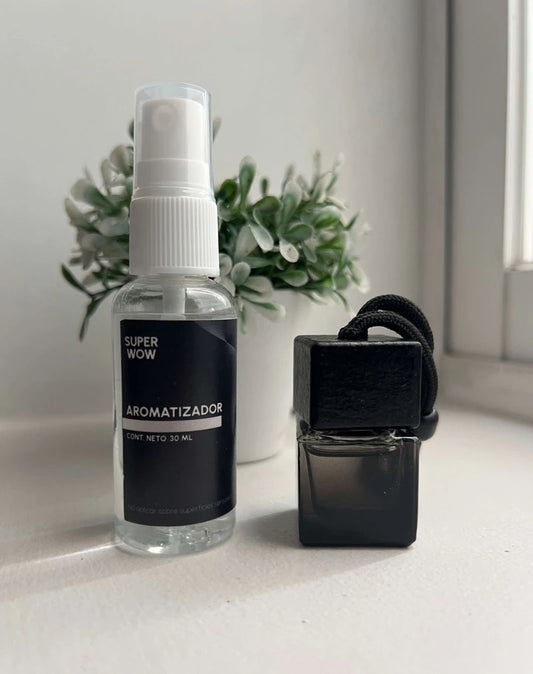 AROMATIZADOR PARA AUTO + AROMATIZADOR EN SPRAY 30ML
